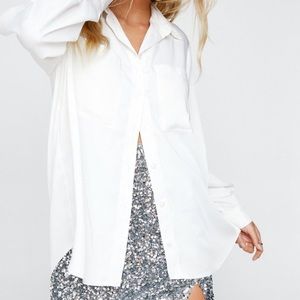 ✨NEW Satin Relaxed Button Down Shirt✨
